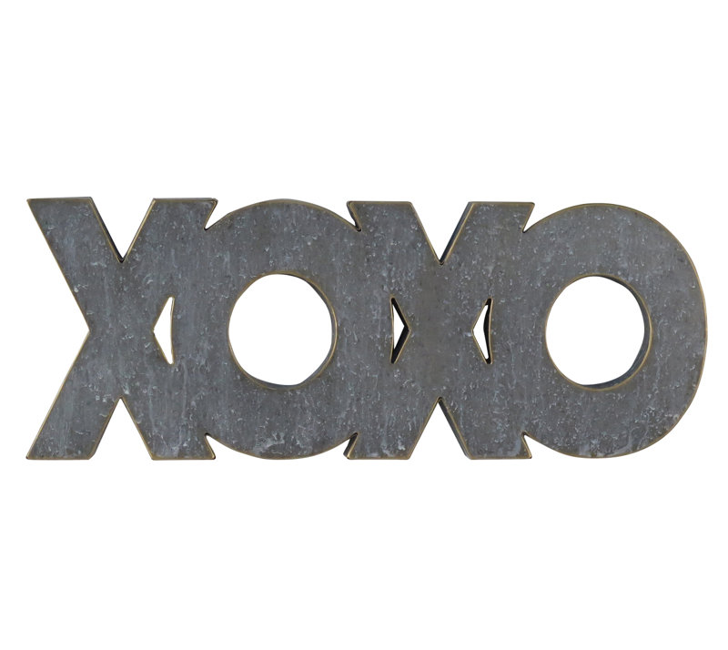 Wrought Studio XOXO Metal Wall Décor | Wayfair